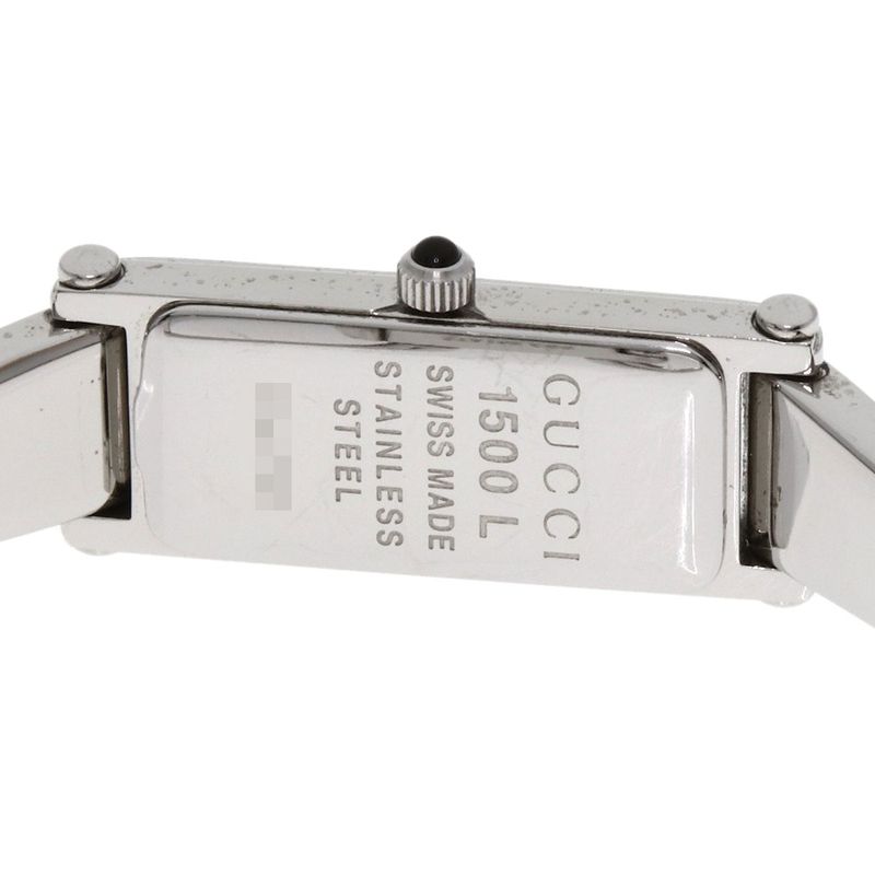 Gucci GG Square Face Bangle Watch SS