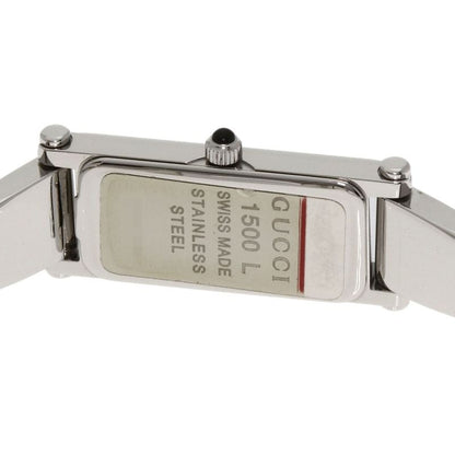 Gucci Square Face Bangle Pink Shell Watch SS