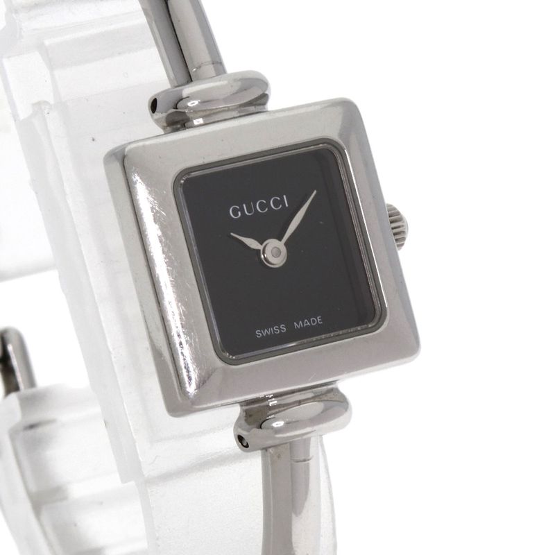 Gucci Square Face Bangle Watch SS