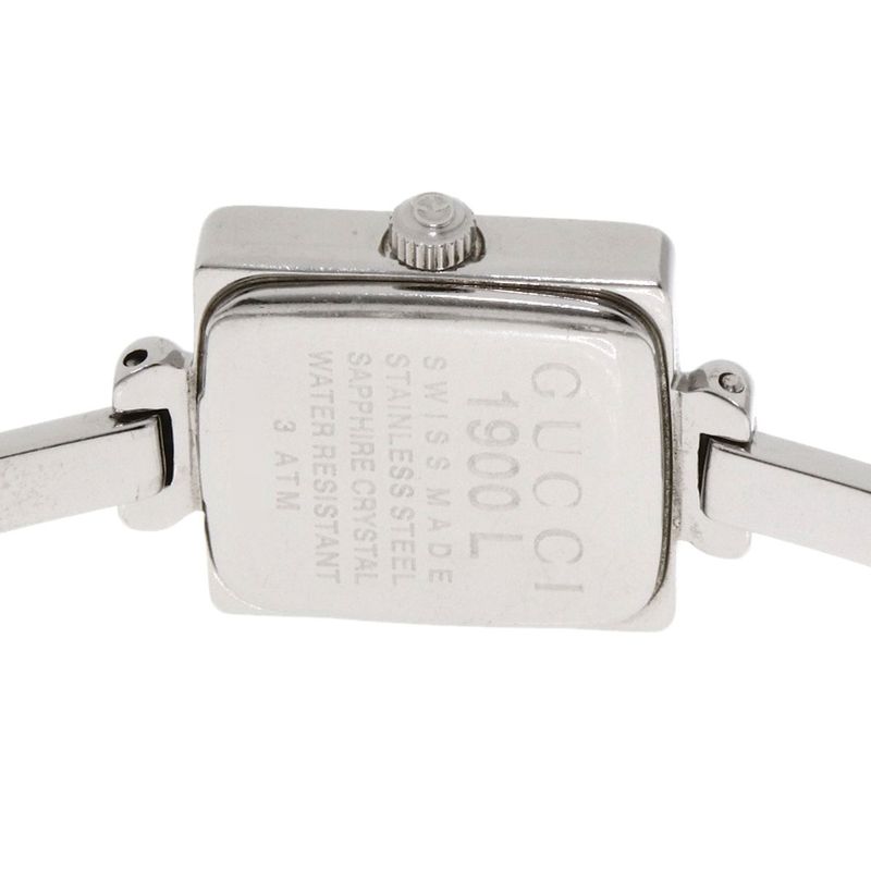 Gucci Square Face Bangle Watch SS