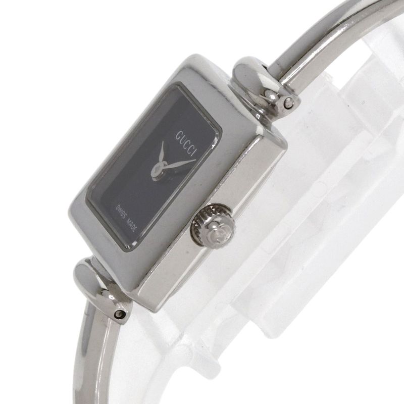 Gucci Square Face Bangle Watch SS