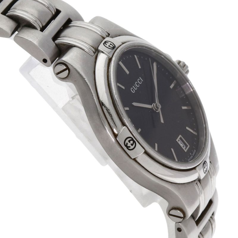 Gucci Round Face Watch SS