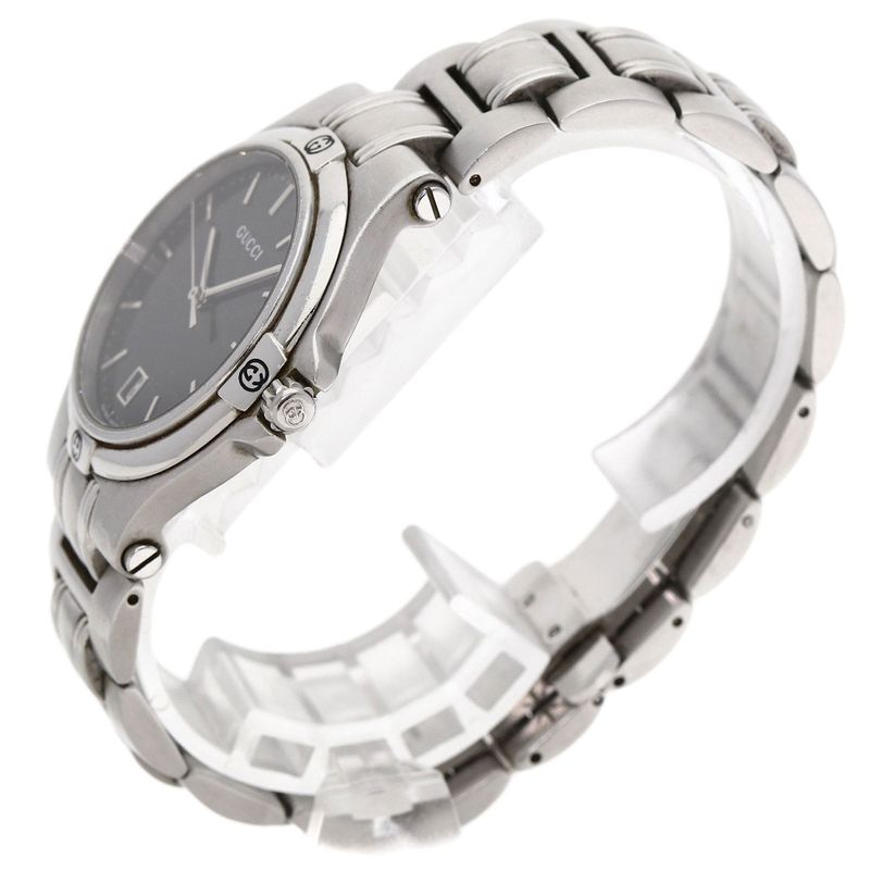Gucci Round Face Watch SS