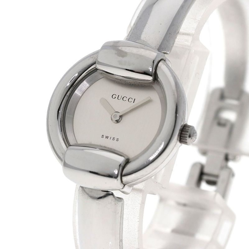 Gucci Round Face Watch SS