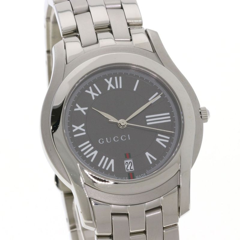 Gucci Round Face Watch SS