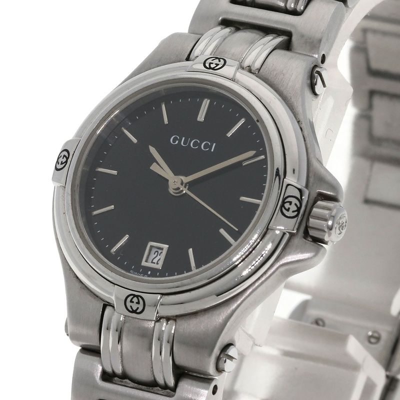 Gucci Round Face Watch SS