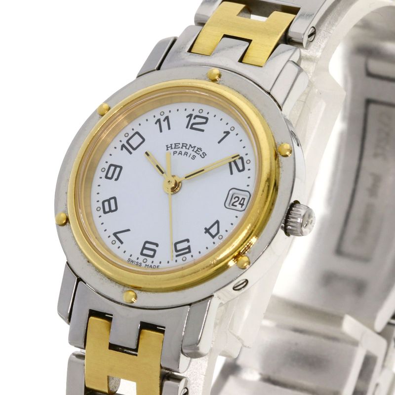 Hermes Clipper Watch SS Ssxgp