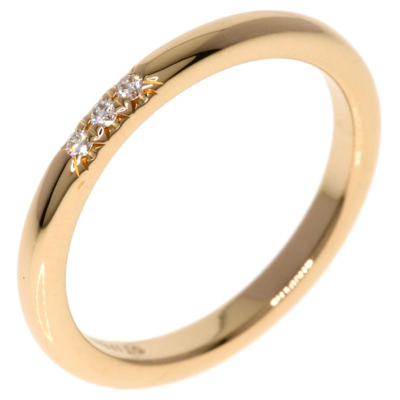 Tiffany & Co. Classic Band Diamond Ring 18K Pink Gold
