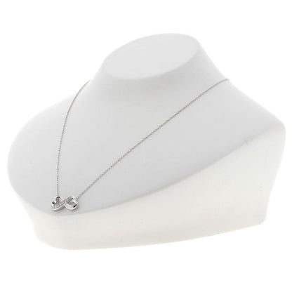 Tiffany & Co. Double Loving Heart Diamond Necklace 18K White Gold