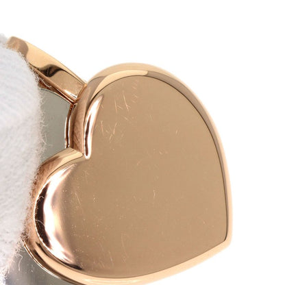 Cartier Double Heart Charm Pendant Top 18K Pink Gold 18K White