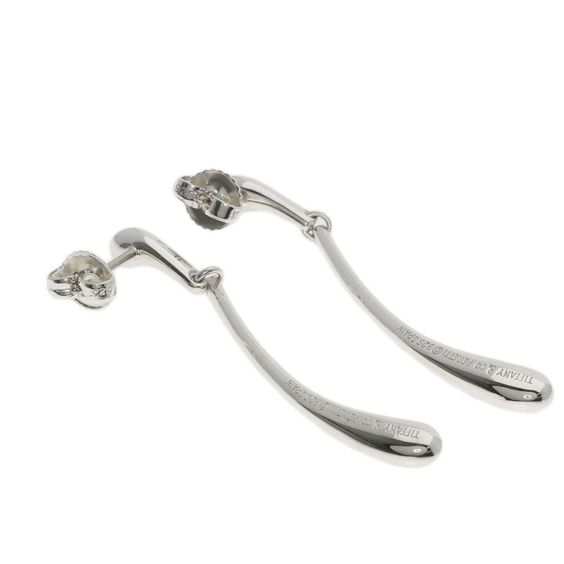 Tiffany & Co. Elongated Teardrop Earrings 14K