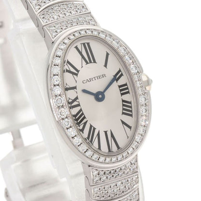 Cartier Mini Venuere Diamond Watch 18K White Gold Goldx