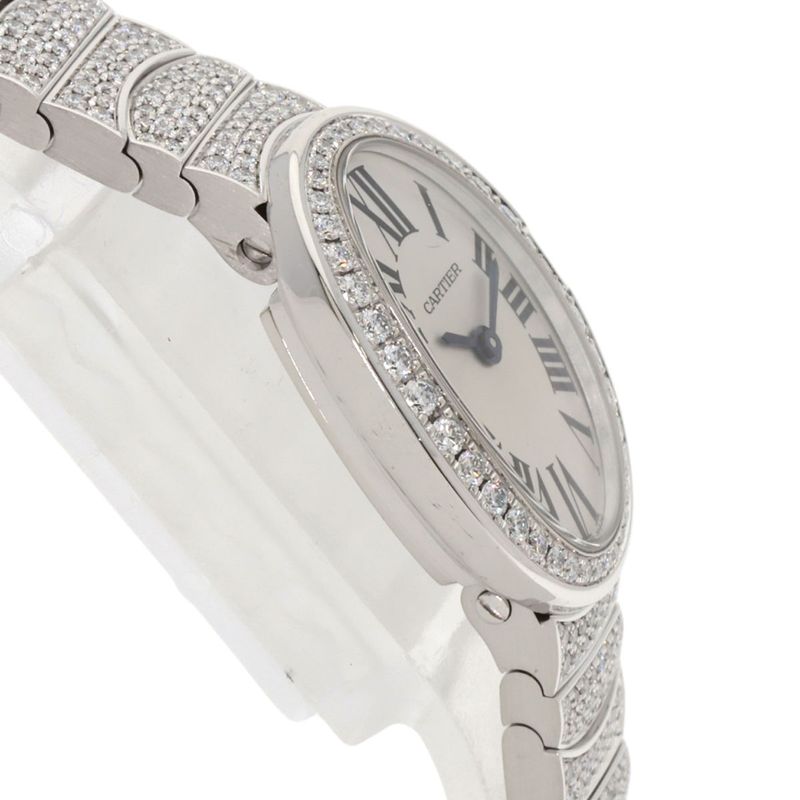 Cartier Mini Venuere Diamond Watch 18K White Gold Goldx