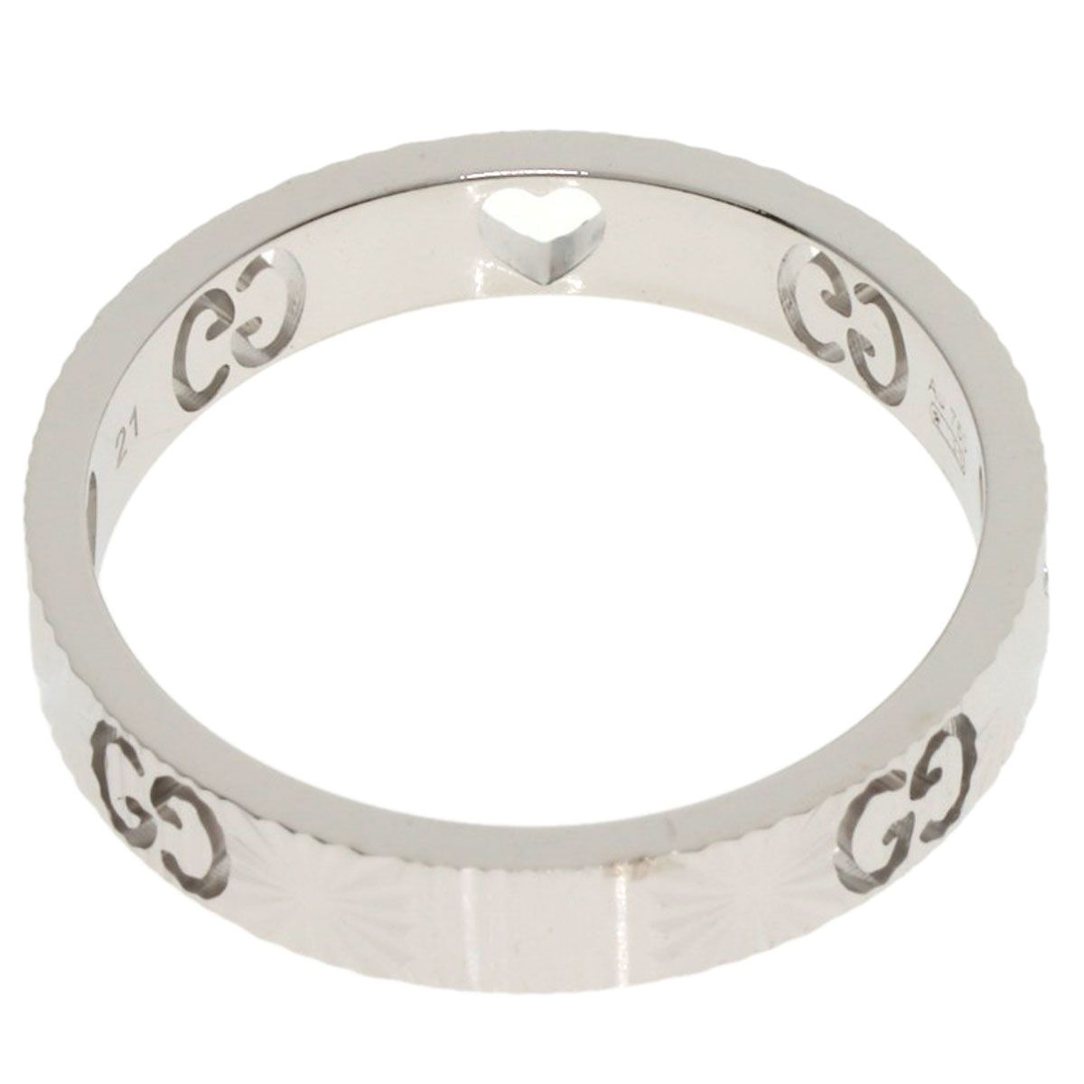 Gucci Icon Heart Ring 18K White Gold