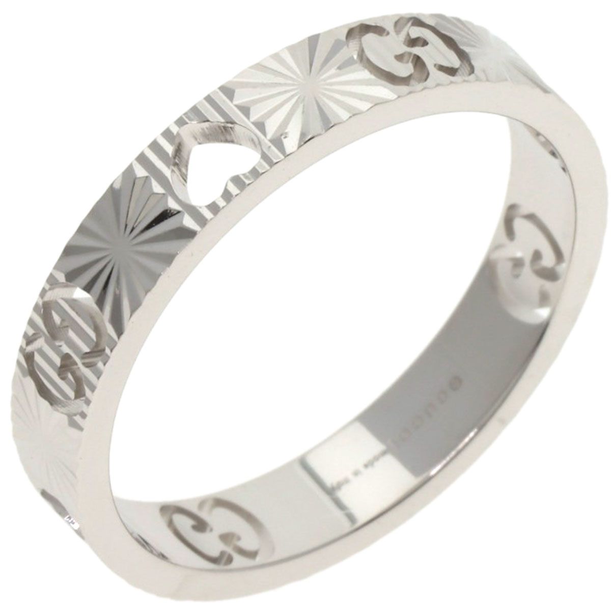 Gucci Icon Heart Ring 18K White Gold