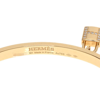 Hermes Kelly Clochette Pave Diamond Bracelet 18K Pink Gold