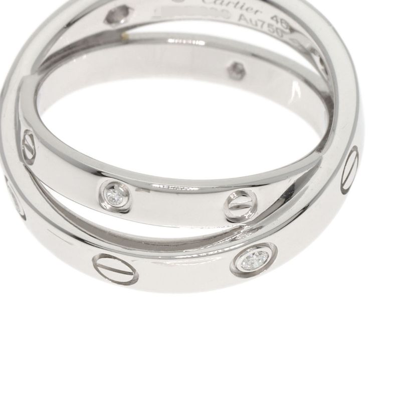 Cartier Be Love Diamond 46 Ring 18K White Gold