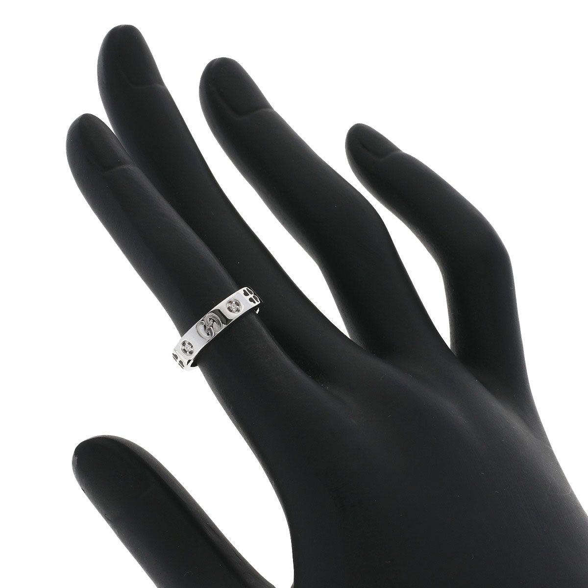 Gucci Icon Amor Forever Diamond Ring 18K White Gold