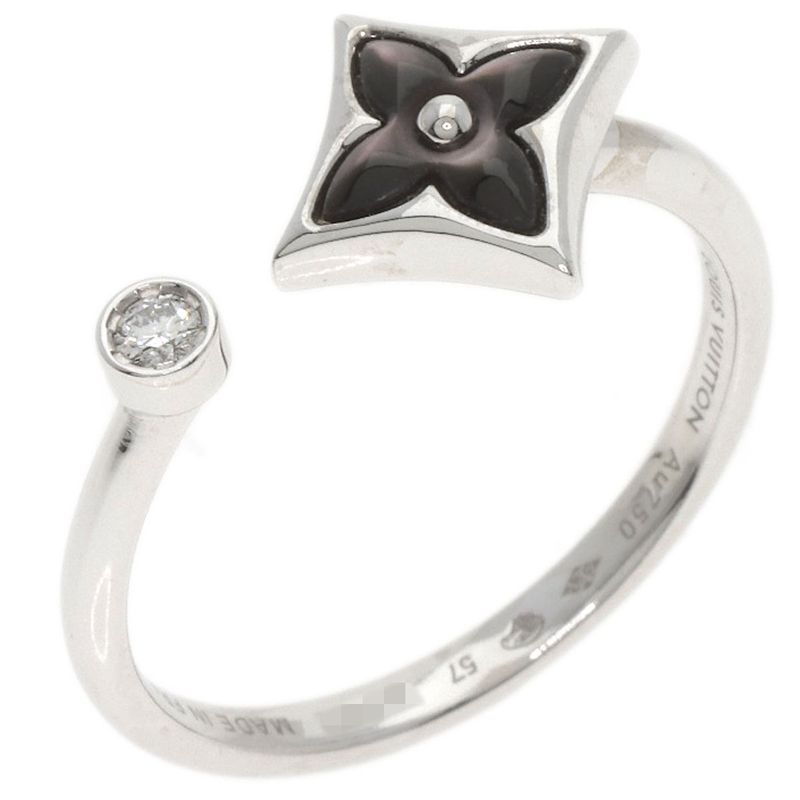 Louis Vuitton Bag Star Blossom Mini 57 Ring 18K White Gold
