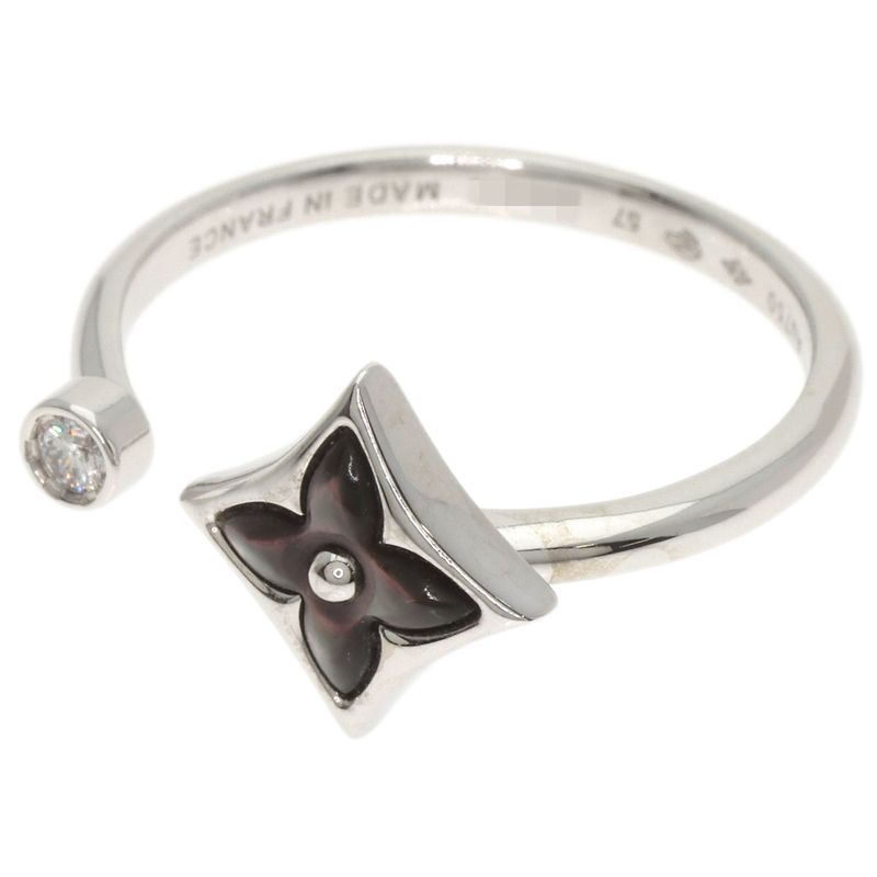 Louis Vuitton Bag Star Blossom Mini 57 Ring 18K White Gold