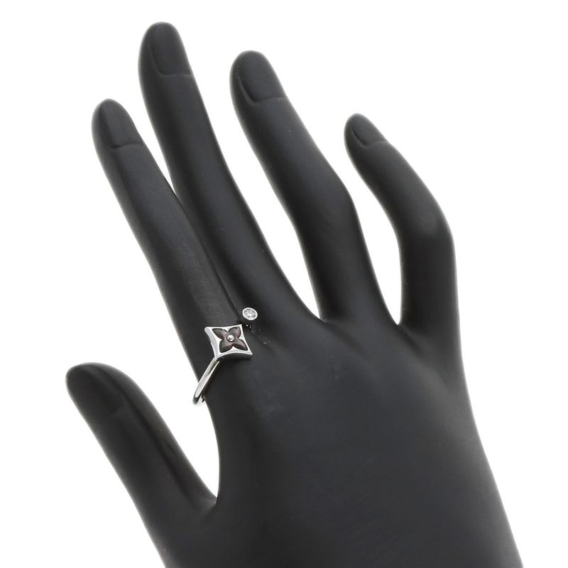 Louis Vuitton Bag Star Blossom Mini 57 Ring 18K White Gold