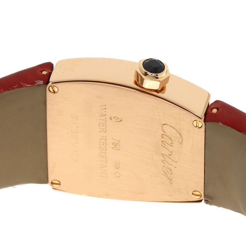 Cartier Ladonya SM Watch 18K Pink Gold Leather