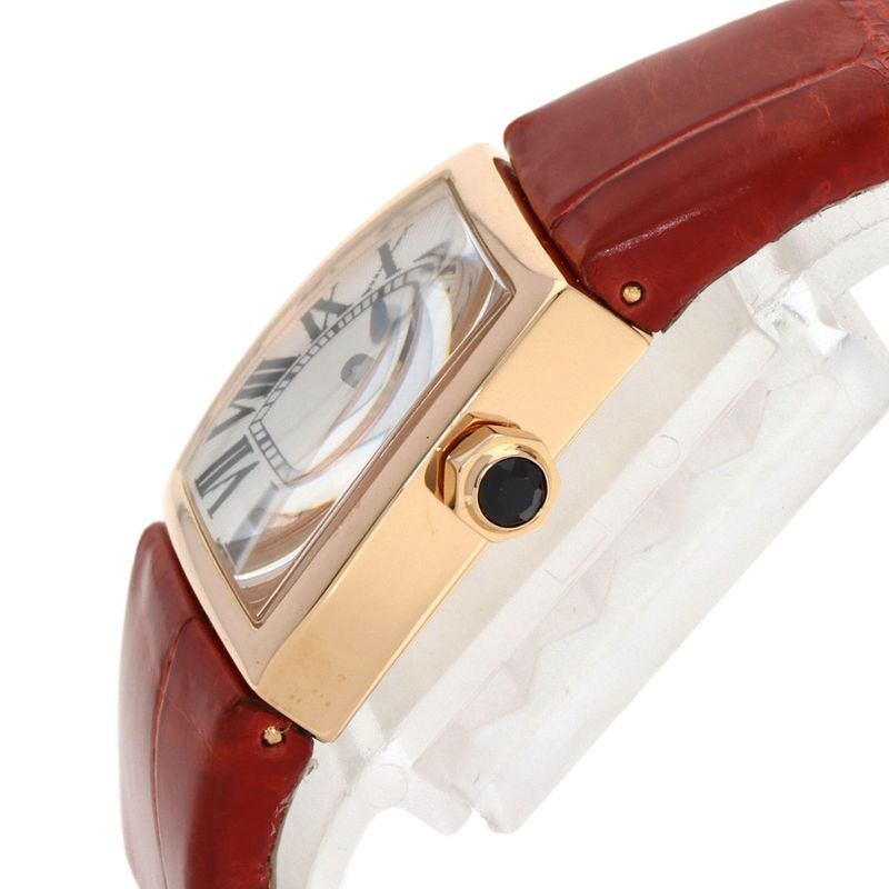 Cartier Ladonya SM Watch 18K Pink Gold Leather