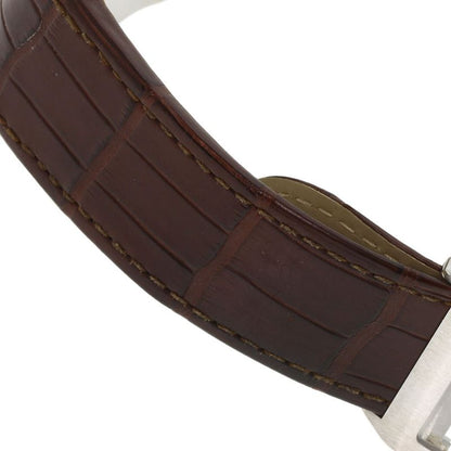 Cartier Santos 100 LM Watch SS Leather 18K Yellow Gold