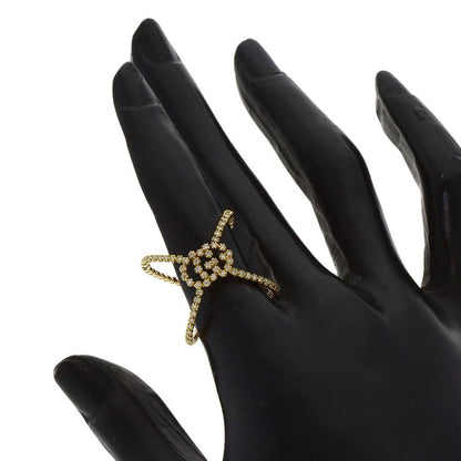 Gucci GG Running Diamond Ring 18K Yellow Gold