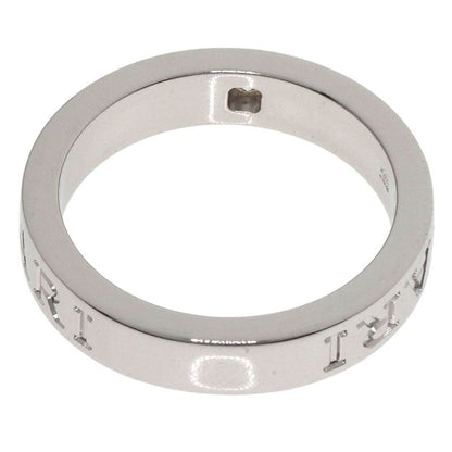 Bvlgari Double Logo Diamond Ring 18K White Gold