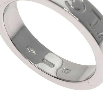Bvlgari Double Logo Diamond Ring 18K White Gold