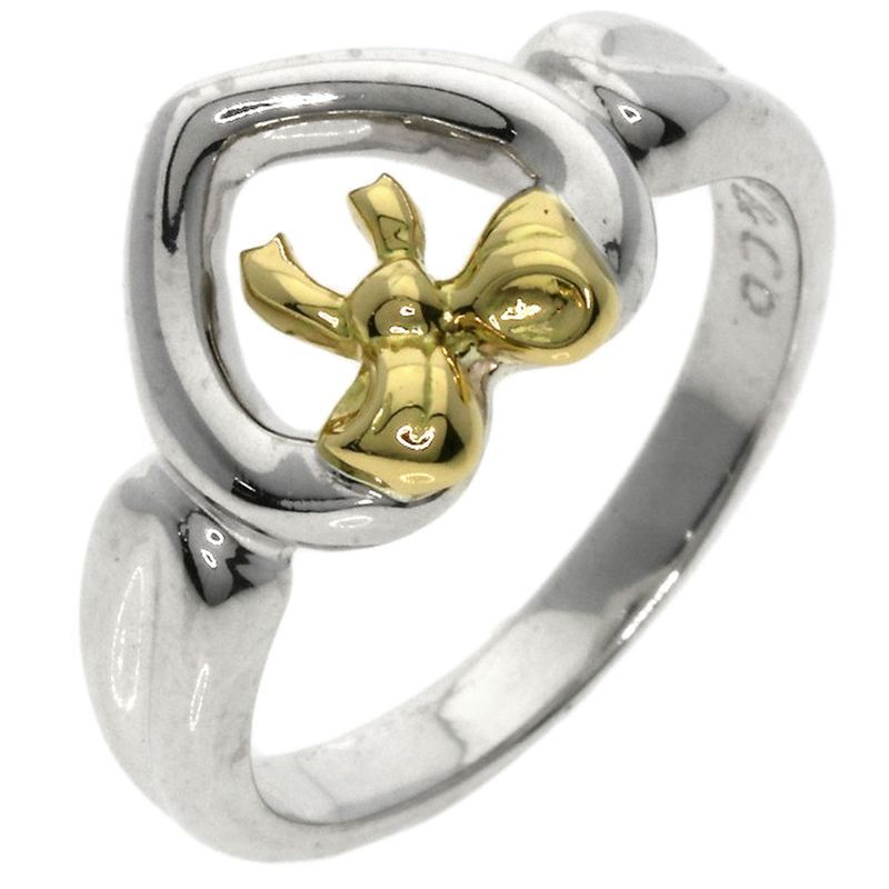 Tiffany & Co. Heart Ribbon Ring 18K Yellow Gold