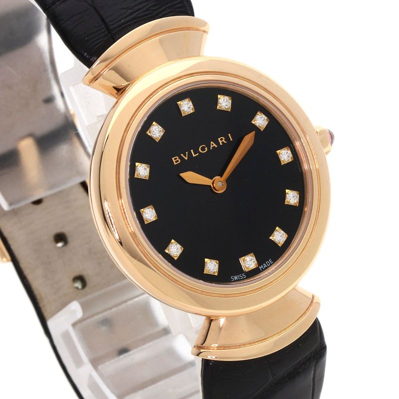Bvlgari Diva Dream Watch 18K Pink Gold Leather
