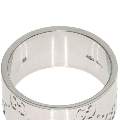 Gucci GG Icon Wide Ring 18K White Gold