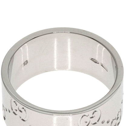 Gucci GG Icon Wide Ring 18K White Gold