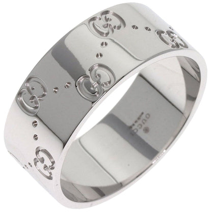 Gucci GG Icon Wide Ring 18K White Gold