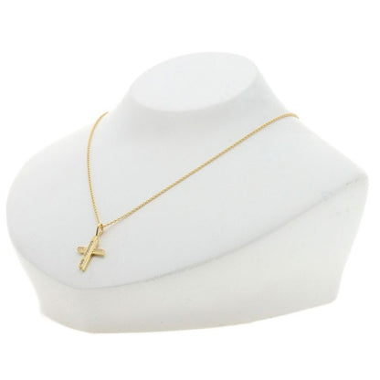 Harry Winston Traffic Cross Diamond Necklace 18K Yellow Gold