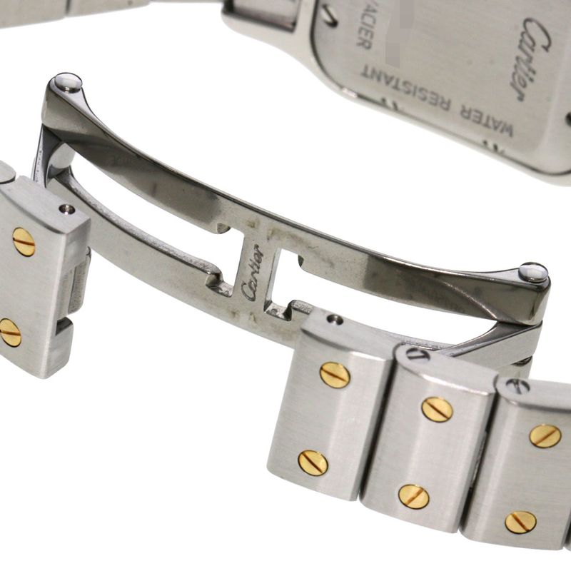 Cartier Santos Galve SM Anniversary Model Watch SS Yellow