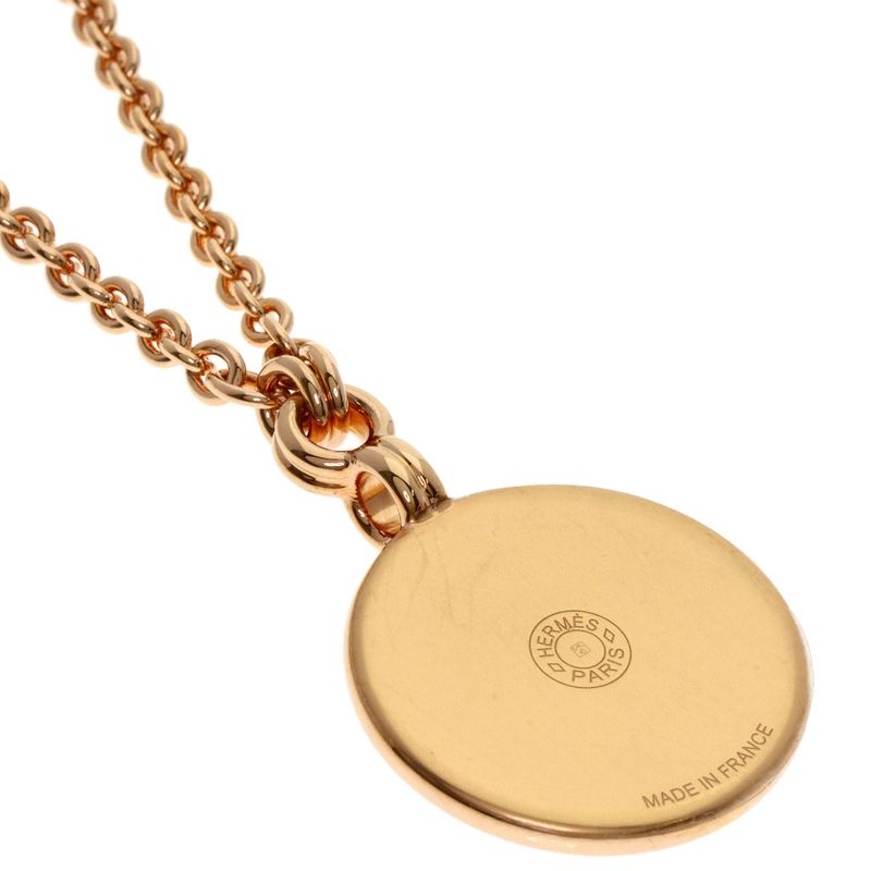Hermes Medaille Blason PM Necklace