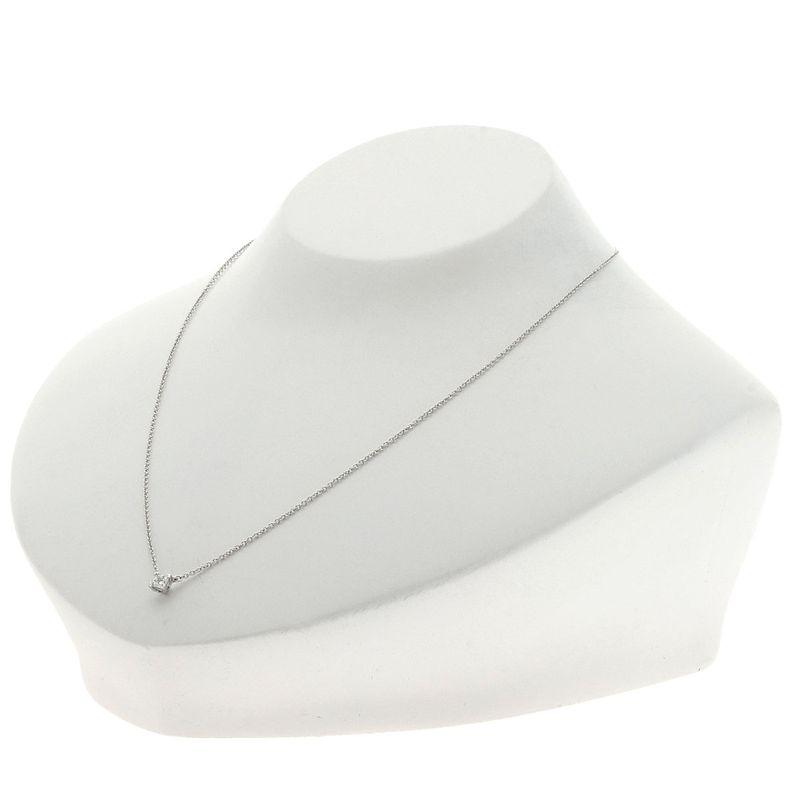 Tiffany & Co. Square Solitaire Diamond Necklace