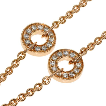 Bvlgari Element Diamond White Ceramic Necklace 18K Pink Gold