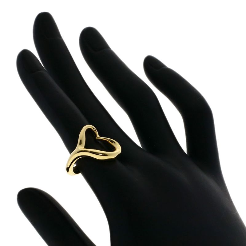 Tiffany & Co. Open Heart Ring 18K Yellow Gold