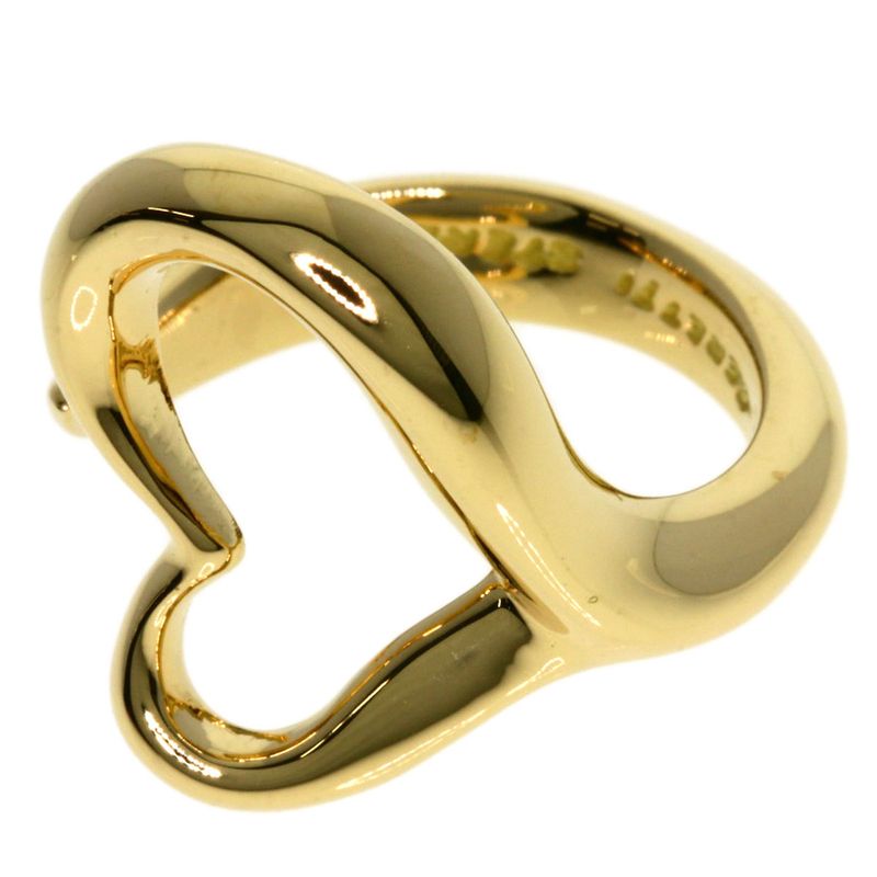 Tiffany & Co. Open Heart Ring 18K Yellow Gold