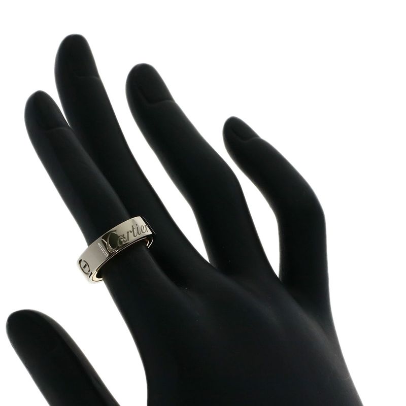 Cartier Seat Love Ring 47 Ring 18K White Gold 18K Pink
