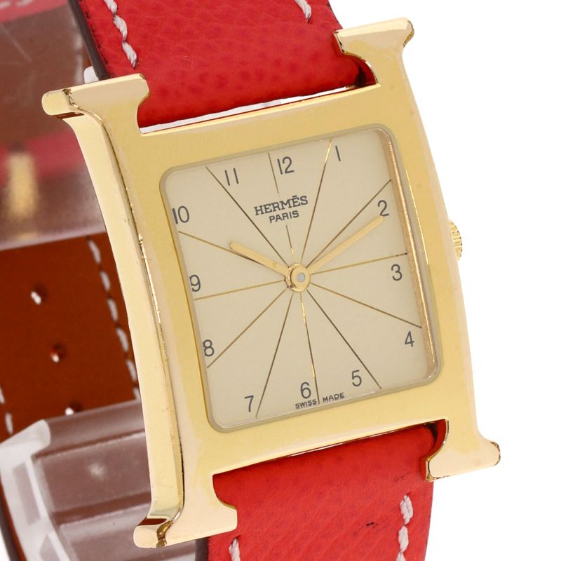 Hermes Watch Wristwatch Leather