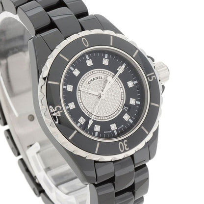 Chanel Center Diamond Watch Ceramic
