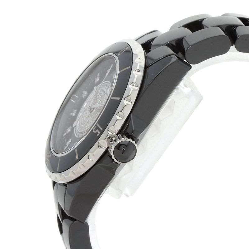 Chanel Center Diamond Watch Ceramic