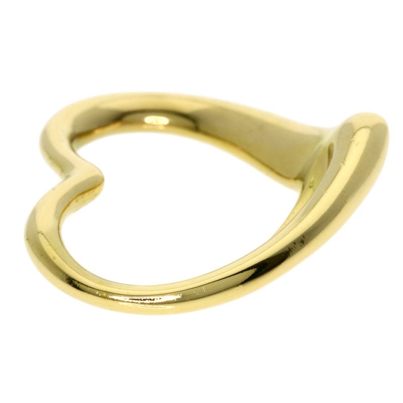 Tiffany & Co. Open Heart Pendant Top 18K Yellow Gold