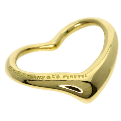 Tiffany & Co. Open Heart Pendant Top 18K Yellow Gold