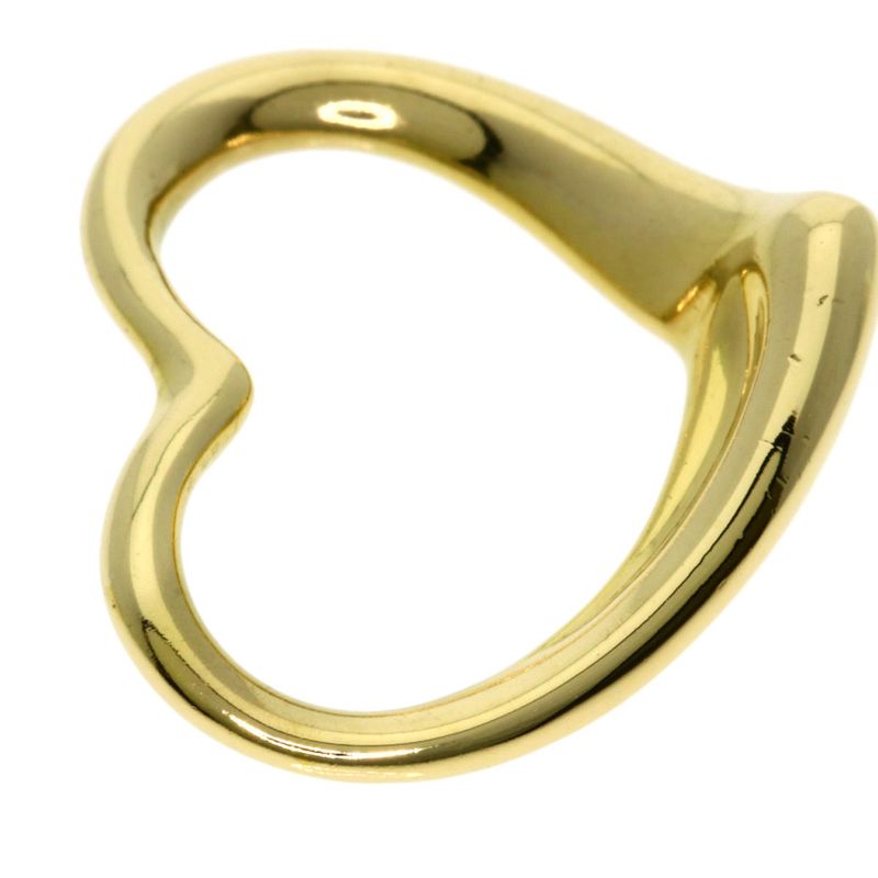 Tiffany & Co. Open Heart Pendant Top 18K Yellow Gold